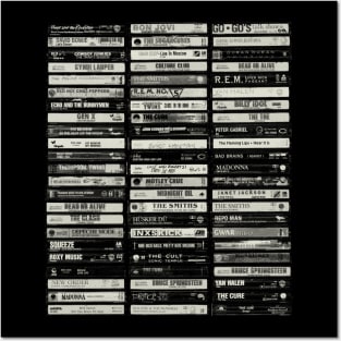 Cassette Tape Compilation Posters and Art